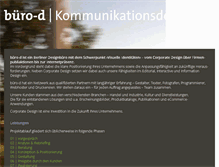Tablet Screenshot of buero-d.de